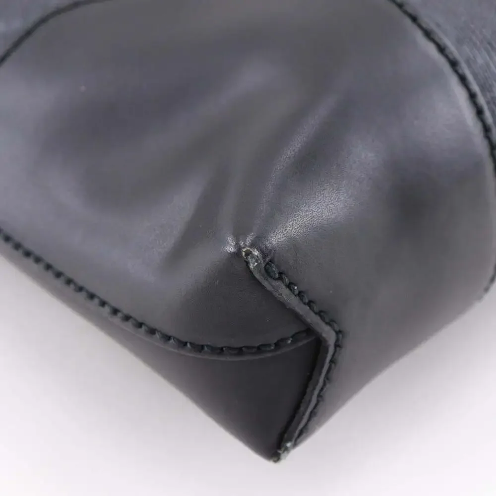 GUCCI Black Canvas Messenger Shoulder Bag